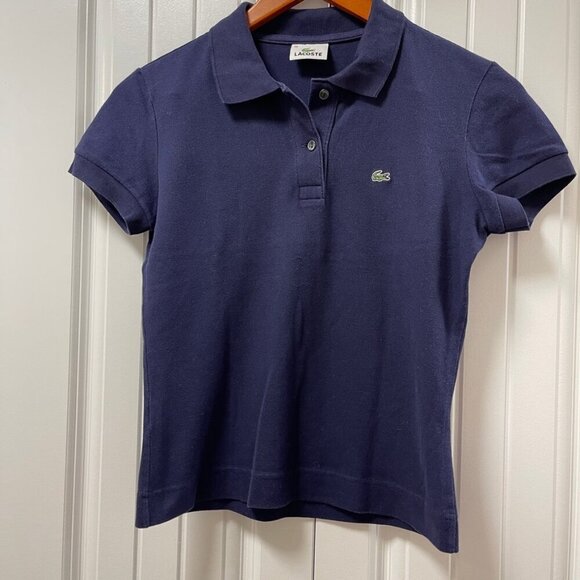 Lacoste Piqué Polo T-Shirt Blue - Picture 5 of 12